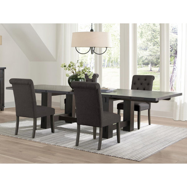 Winston Porter Rectangular Dining Set with Extension Leaf Wayfair Canada